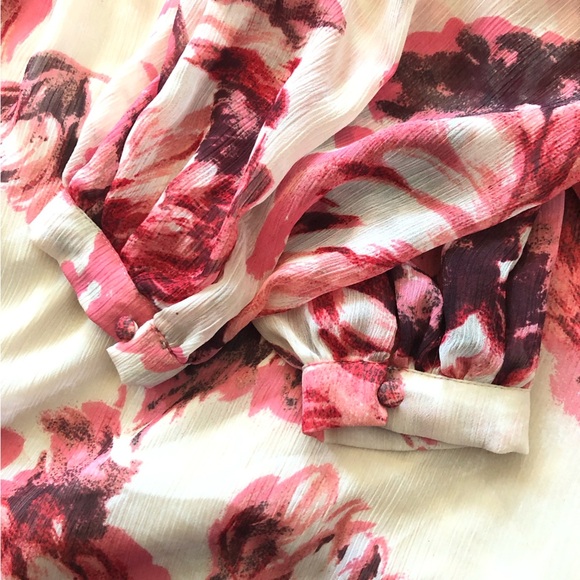 H&M Chiffon Floral Print Mini Dress Set Size XS - Picture 7 of 14